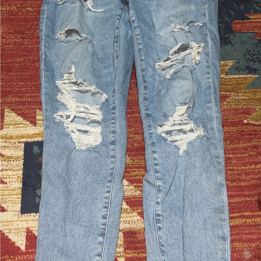 Distressed Blue Women's Jeans
